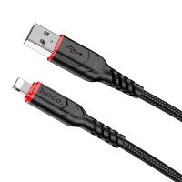 Кабель USB HOCO X59 Victory, USB - Lightning, 2.4А, 2 м, черный анонс фото