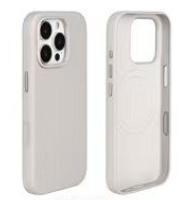 Чехол Leather Case With MagSafe и Анимация цвета для iPhone 16 Pro Max 6.9" (5), светло-серый анонс фото