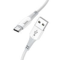 Кабель USB HOCO X70 Ferry, USB - Type-C, 3A, 1 м, белый анонс фото