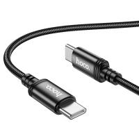 Кабель USB-C HOCO X89 Wind, Type-C - Type-C, 60W, 1 м, черный анонс фото
