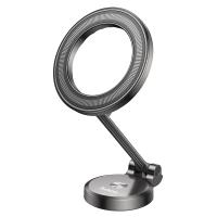 Автомобильный держатель HOCO H51 Advantage, магнитный, серый металлик, на приборную панель анонс фото