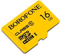 Карта памяти microSDHC BOROFONE I, 16GB, желтый анонс фото