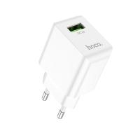 Зарядное устройство HOCO C98A USB, 18W, белый анонс фото