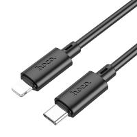 Кабель USB-C HOCO X88 Gratified, Type-C - Lightning, 20W, 1 м, черный анонс фото