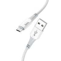 Кабель USB HOCO X70 Ferry, USB - MicroUSB, 2.4А, 1 м, белый анонс фото
