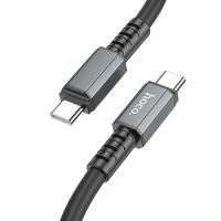 Кабель USB-C HOCO X85, Type-C - Type-C, 60W, 1 м, черный анонс фото