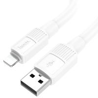 Кабель USB HOCO X84, USB - Lightning, 2.4А, 1 м, белый анонс фото