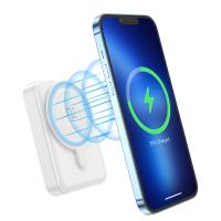 Портативный аккумулятор HOCO Q11 Expressar 3-in-1, с беспроводной зарядкой, 2A, 10000 мА⋅ч, белый анонс фото