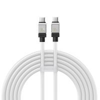 Кабель USB-C BASEUS CoolPlay Series Fast Charging, Type-C - Type-C, 100W, 2 м, белый анонс фото