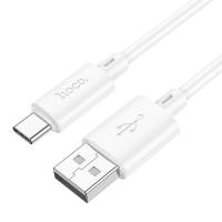 Кабель USB HOCO X88 Gratified, USB - Type-C, 3A, 1 м, белый анонс фото