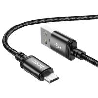 Кабель USB HOCO X89 Wind, USB - MicroUSB, 2.4А, 1 м, черный анонс фото