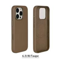 Чехол Leather Case With MagSafe и Анимация цвета для iPhone 16 Pro 6.3" (6), коричневый анонс фото