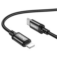 Кабель USB-C HOCO X89 Wind, Type-C - Lightning, 20W, 1 м, черный анонс фото