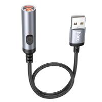 Портативный прикуриватель HOCO UA30, USB, черный анонс фото