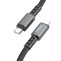 Кабель USB-C HOCO X85, Type-C - Lightning, 20W, 1 м, черный анонс фото