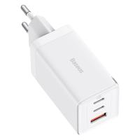 Зарядное устройство BASEUS GaN5 Pro Fast Charger USB+2*USB-C + Кабель Type-C-Type-C 100W, 65W, белый анонс фото