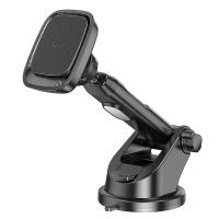 Автомобильный держатель HOCO CA116 Blue Shark, черный, на приборную панель анонс фото