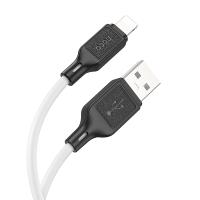 Кабель USB HOCO X90 Cool, USB - Lightning, 2.4А, 1 м, белый анонс фото