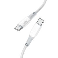 Кабель USB-C HOCO X70 Ferry, Type-C - Type-C, 3A, 60W, 1 м, белый анонс фото