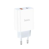 Зарядное устройство HOCO C97A USB+Type-C, 20W, белый анонс фото