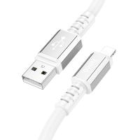 Кабель USB HOCO X85, USB - Lightning, 2.4А, 1 м, белый анонс фото