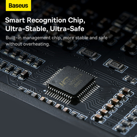 Беспроводное зарядное устройство BASEUS Digital LED Display 2in1 Wireless Charger 20W Universal version, 2A, 20W, черный детальное фото